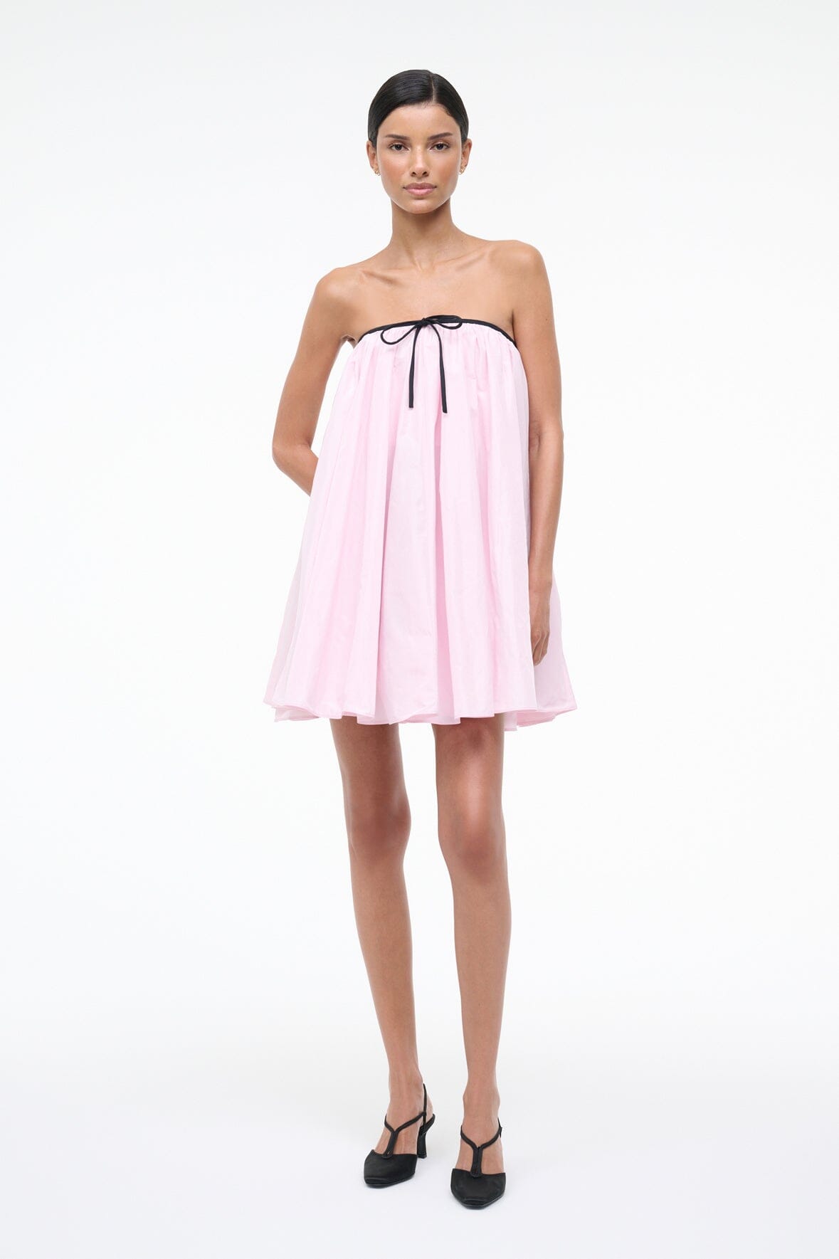 STAUD | Sofia Dress Puff Pink