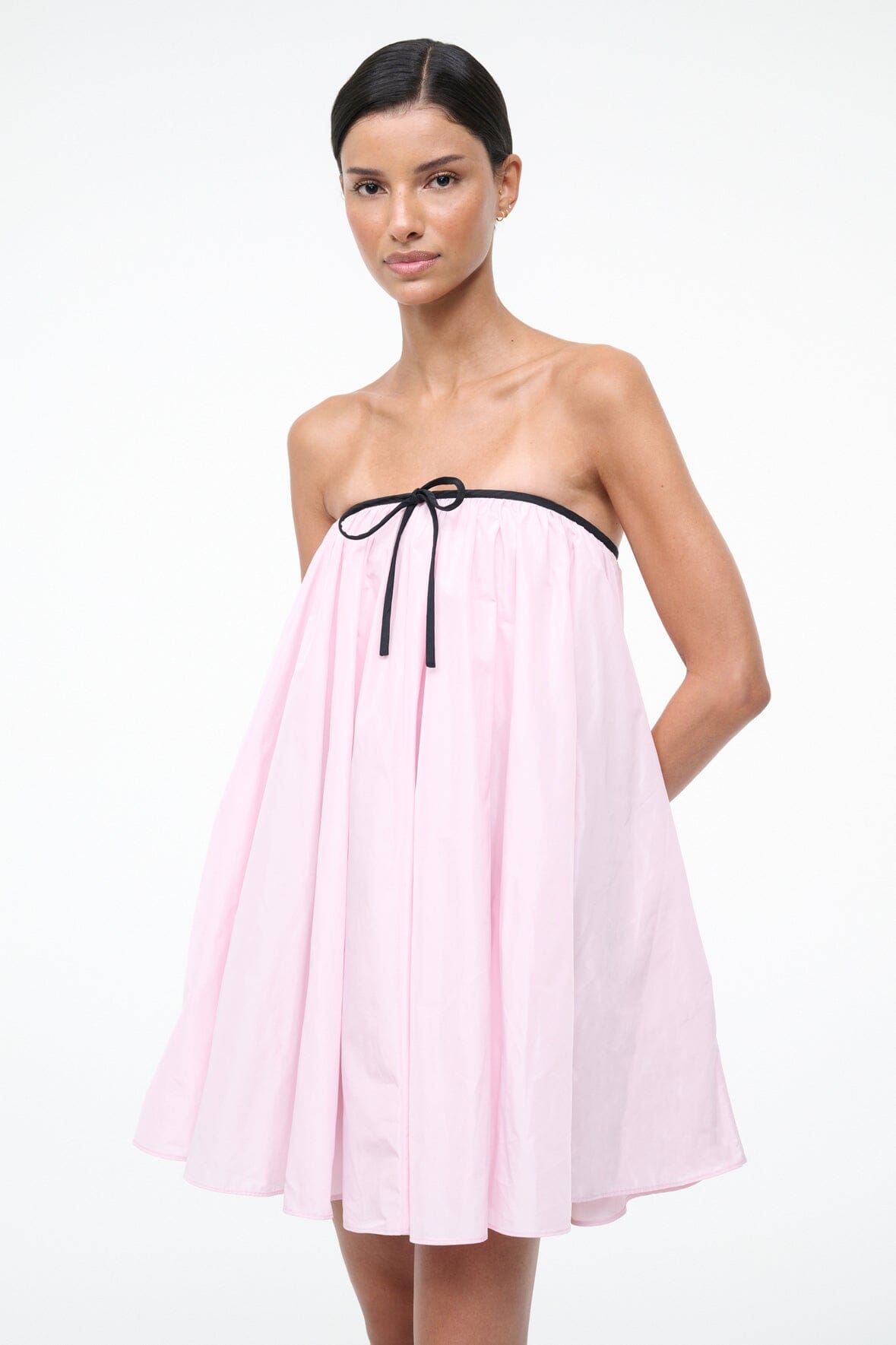 STAUD | Sofia Dress Puff Pink