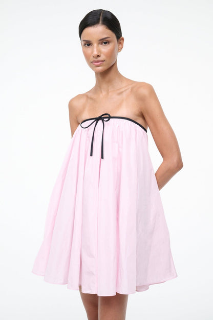 STAUD | Sofia Dress Puff Pink