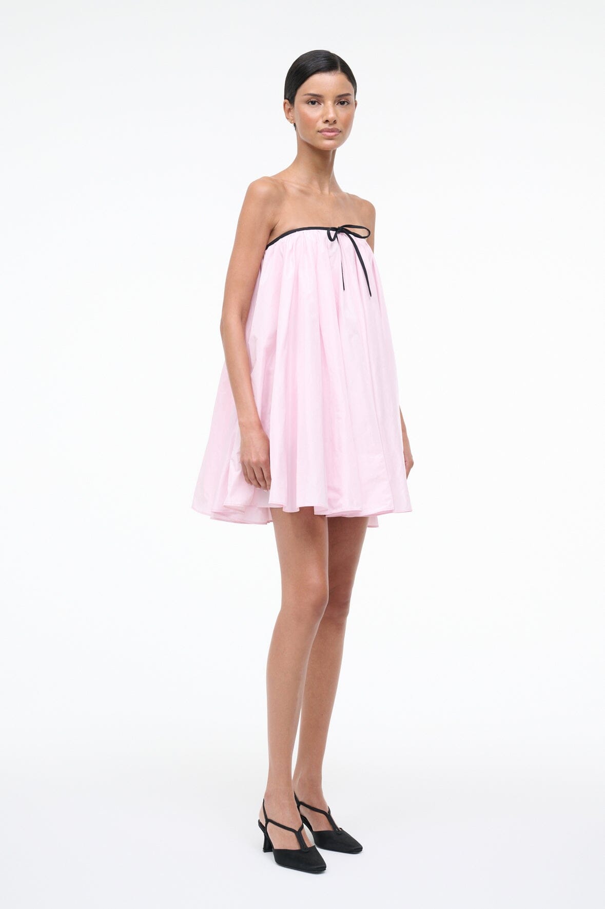 STAUD | Sofia Dress Puff Pink