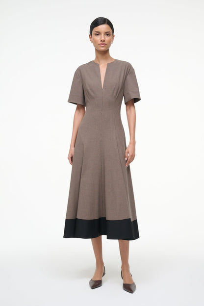 STAUD | Frances Dress Houndstooth