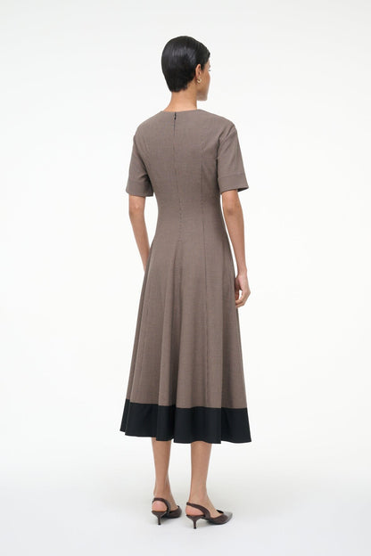 STAUD | Frances Dress Houndstooth