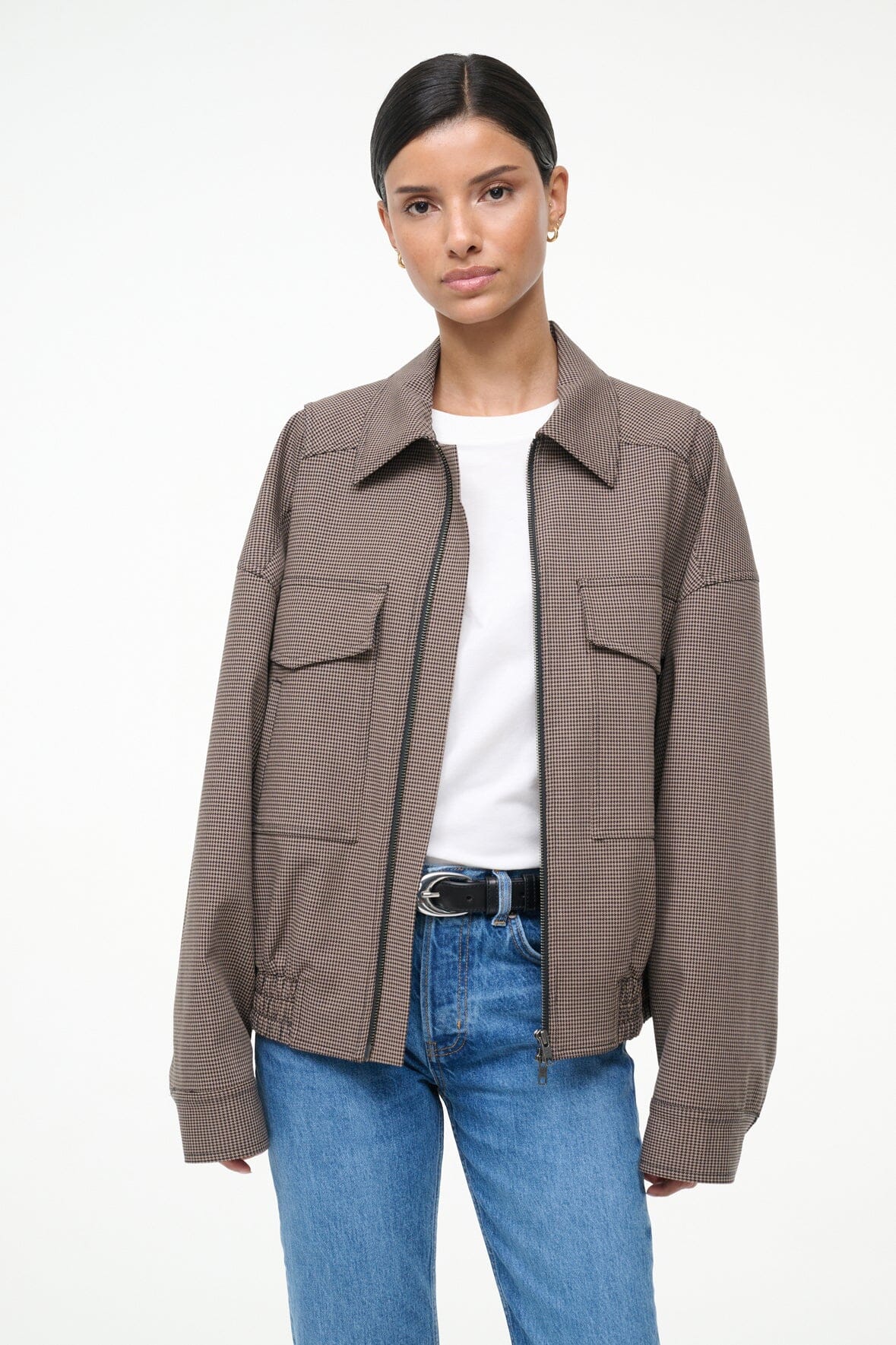 STAUD | Eugene Jacket Houndstooth