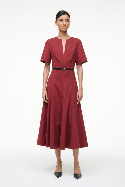 STAUD | Frances Dress Sangria