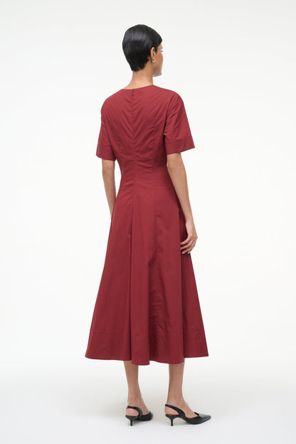 STAUD | Frances Dress Sangria