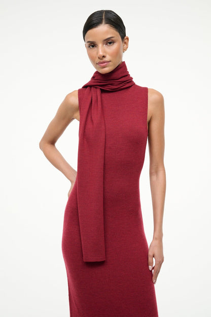 STAUD | Canal Midi Dress Sangria