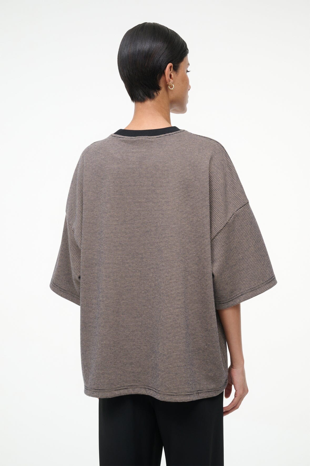 STAUD | Capsule Top Houndstooth