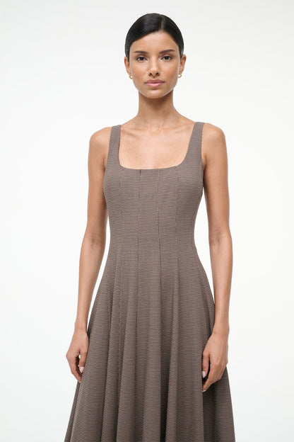 STAUD | Wells Dress Houndstooth