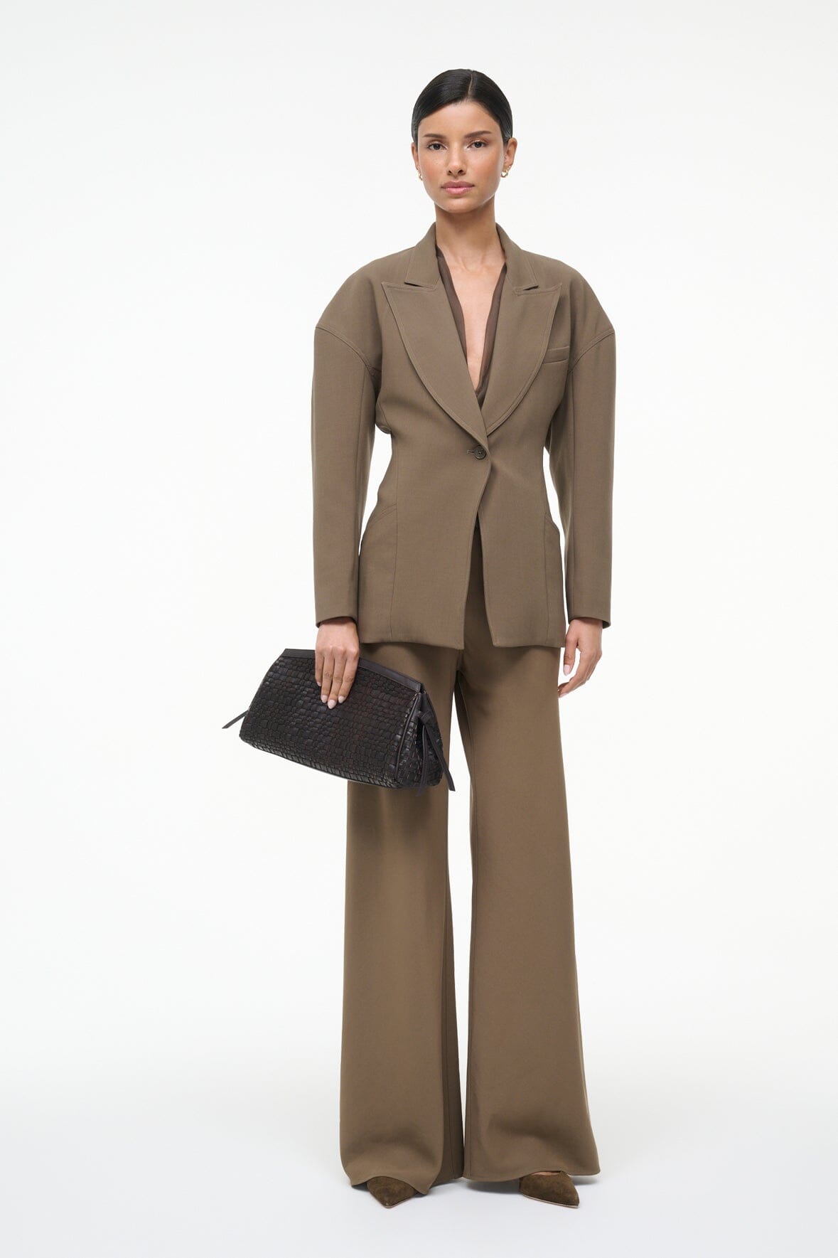 STAUD | Cole Blazer Truffle