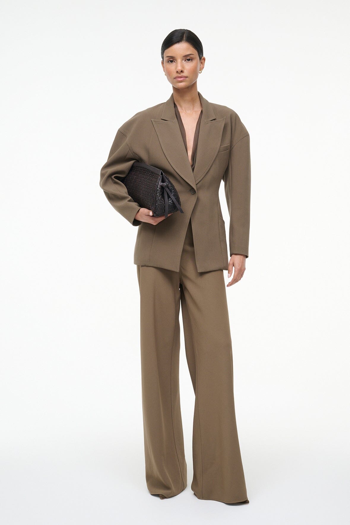STAUD | Cole Blazer Truffle
