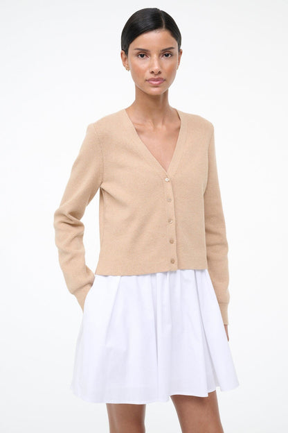 STAUD | Milo Dress Wheat White