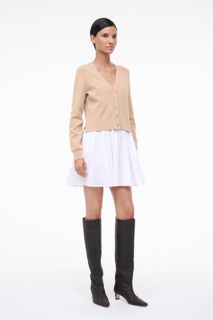STAUD | Milo Dress Wheat White