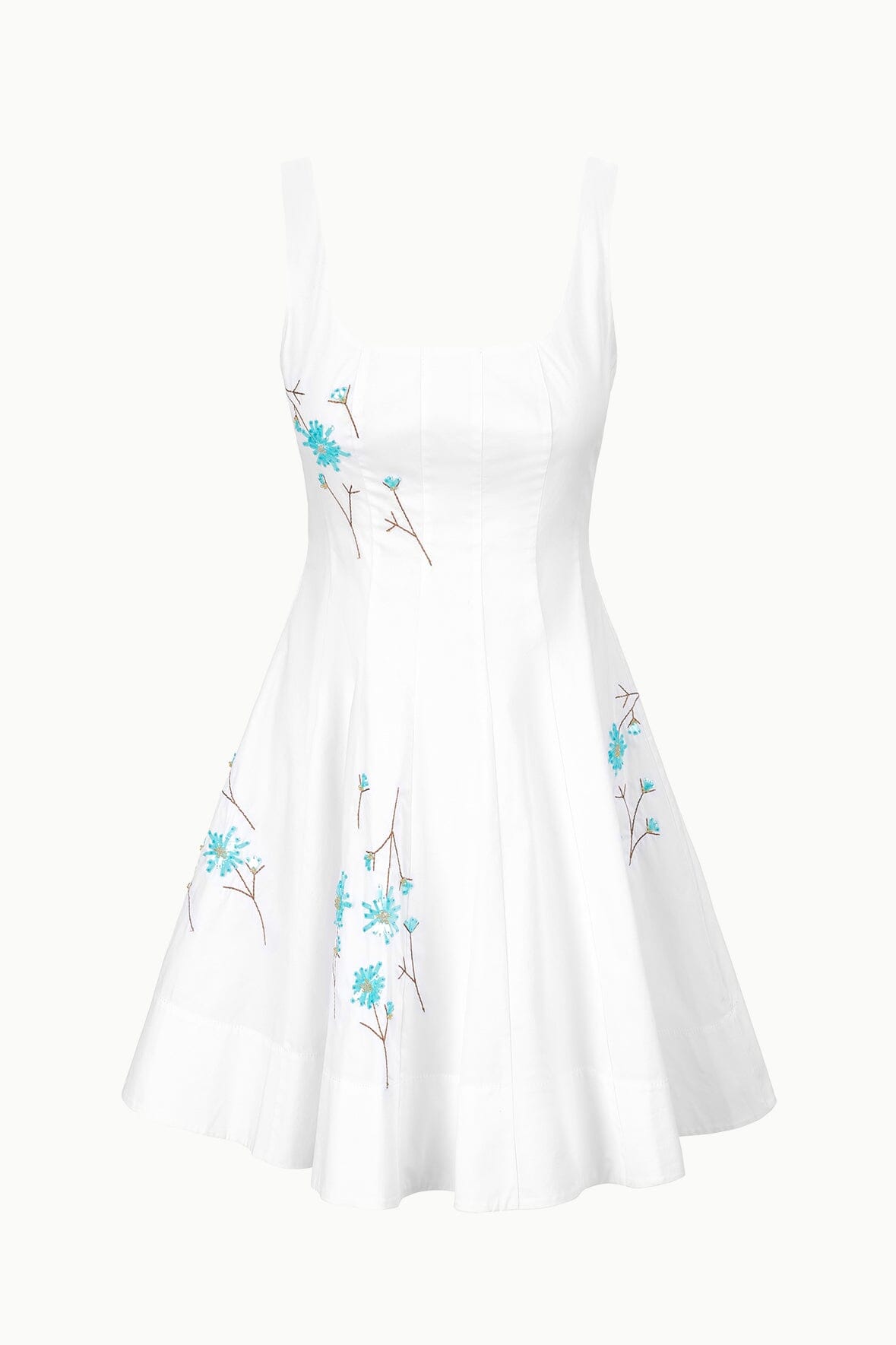 STAUD | Mini Wells Dress Dandelion White