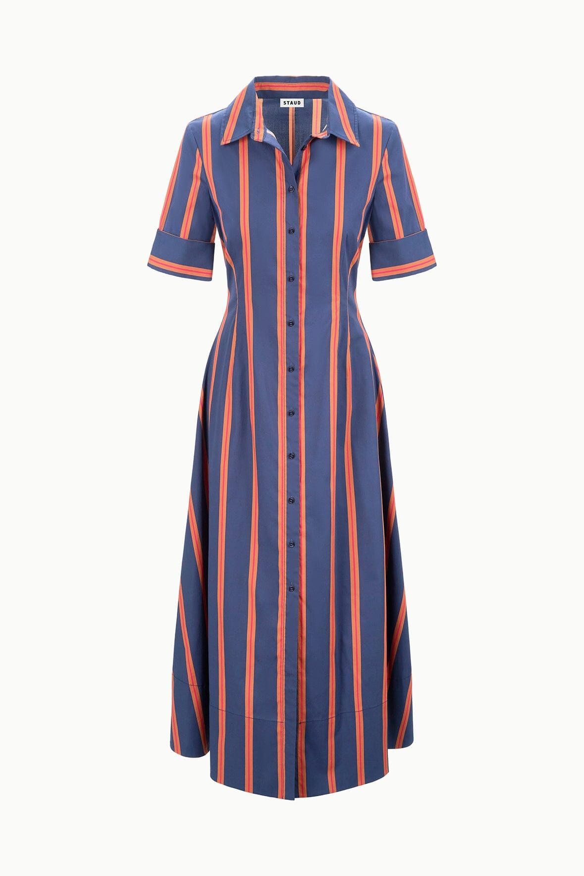 STAUD | Joan Dress Railroad Stripe