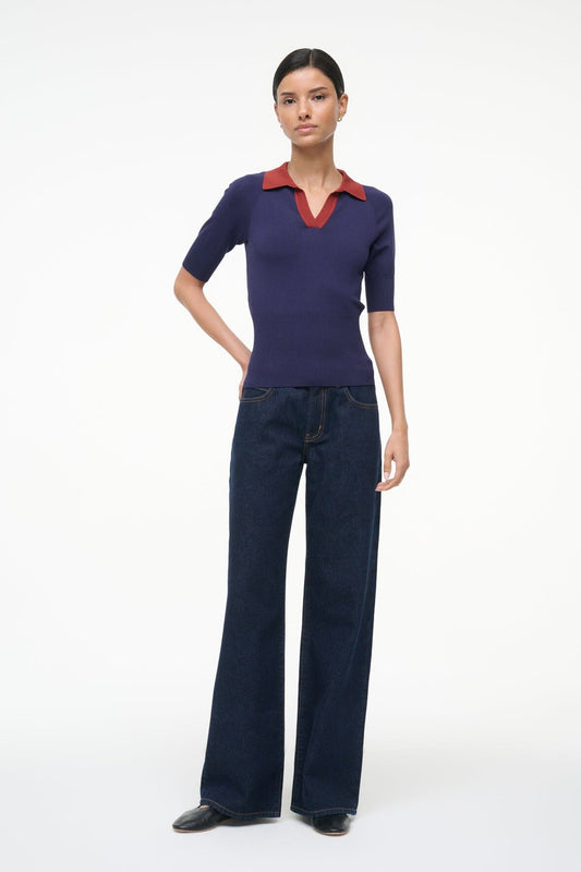 STAUD | Gene Top Navy Sangria