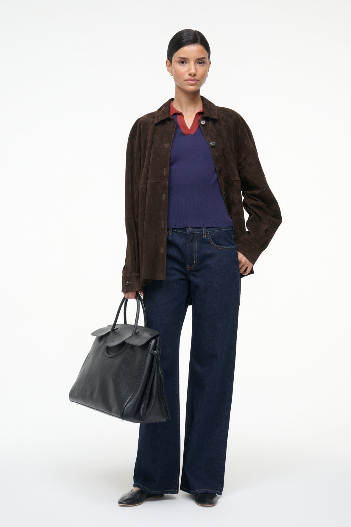 STAUD | Gene Top Navy Sangria