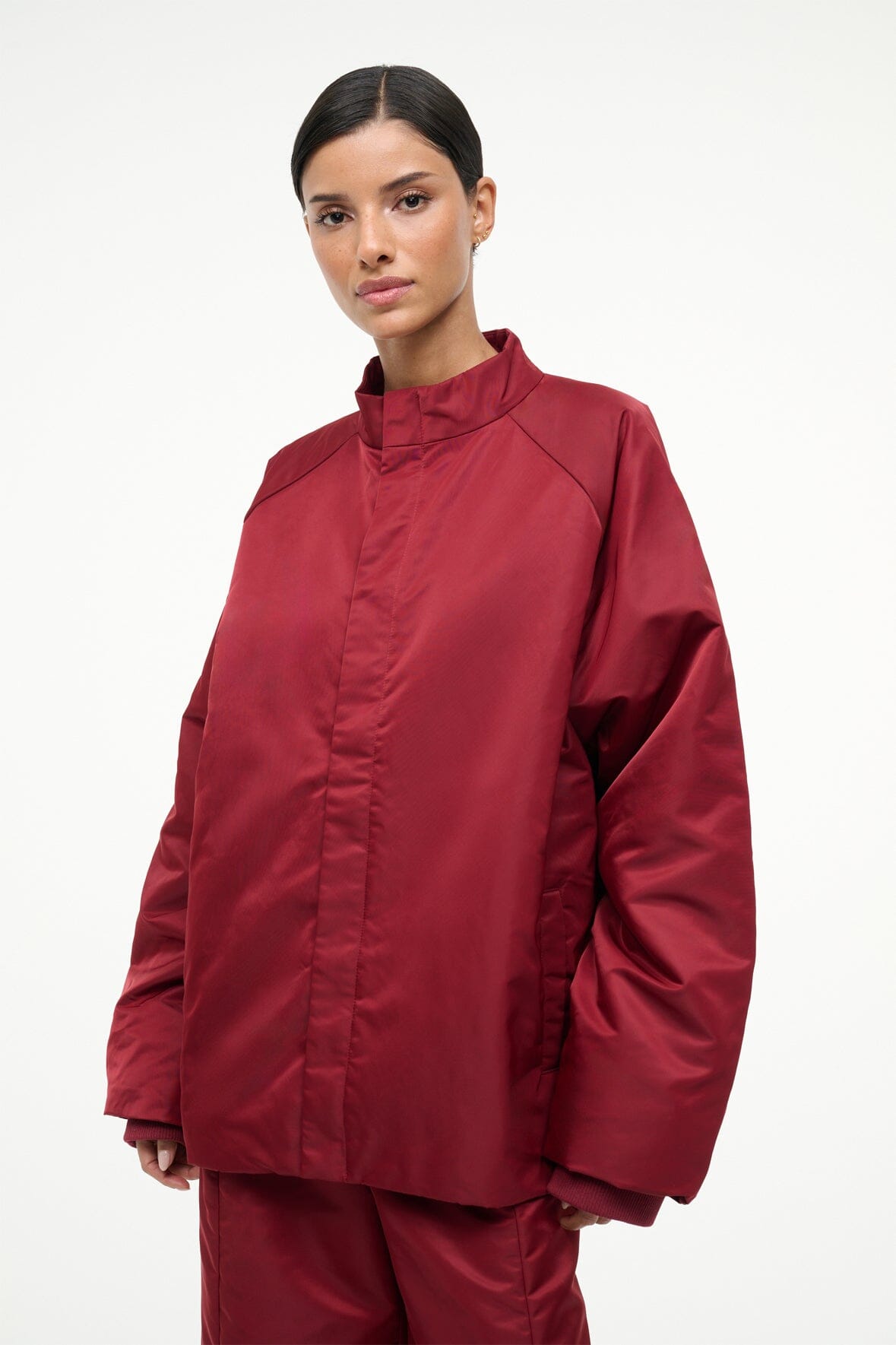 STAUD | Cal Jacket Deep Red