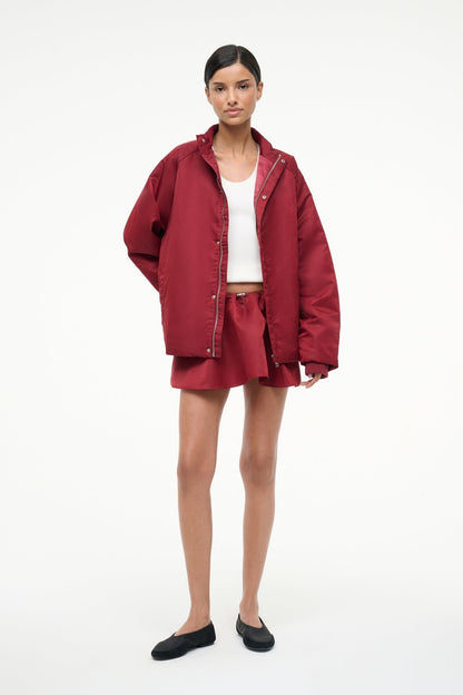 STAUD | Sosa Skirt Deep Red