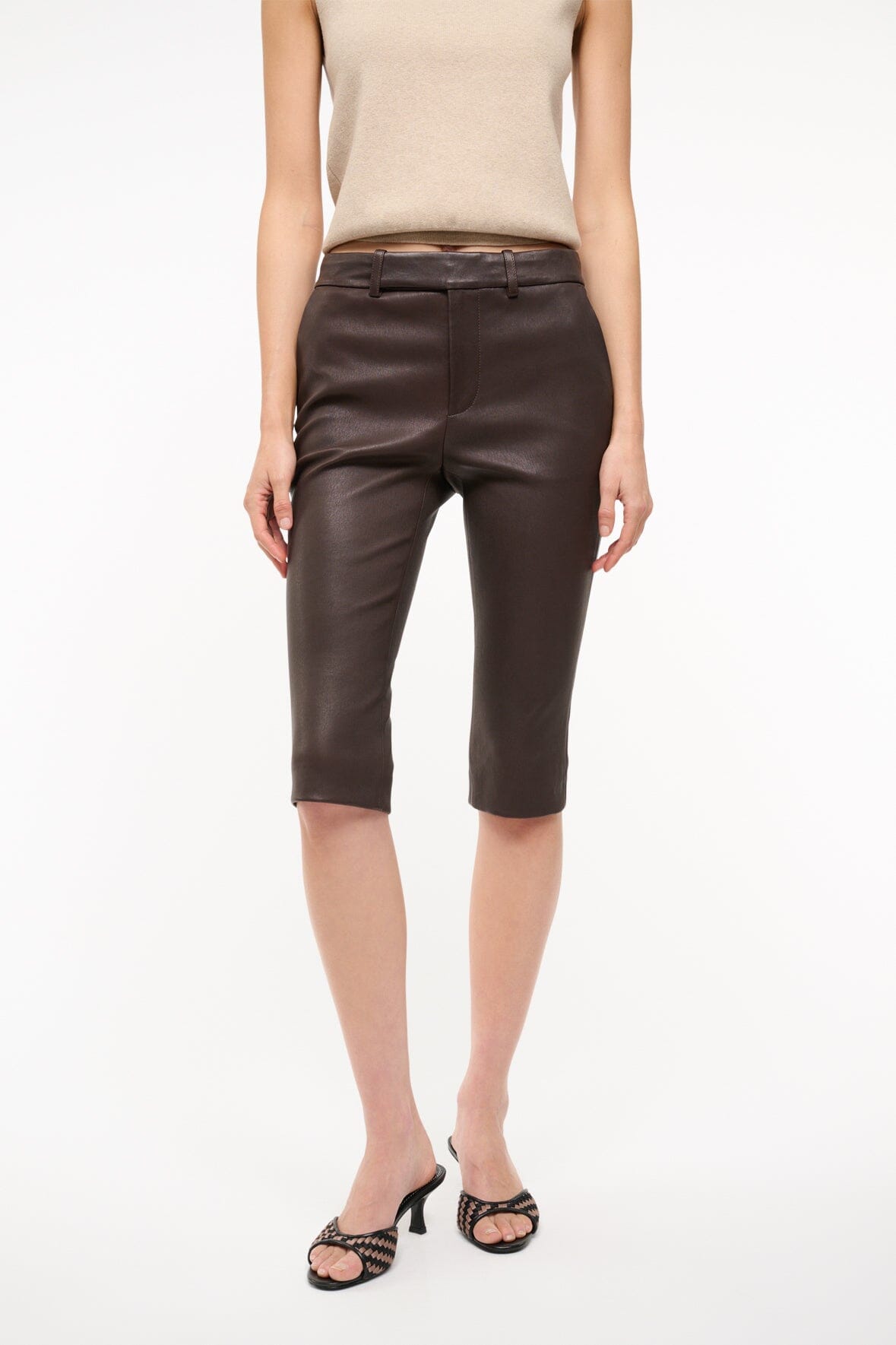 STAUD | Hanover Leather Capri Tiramisu