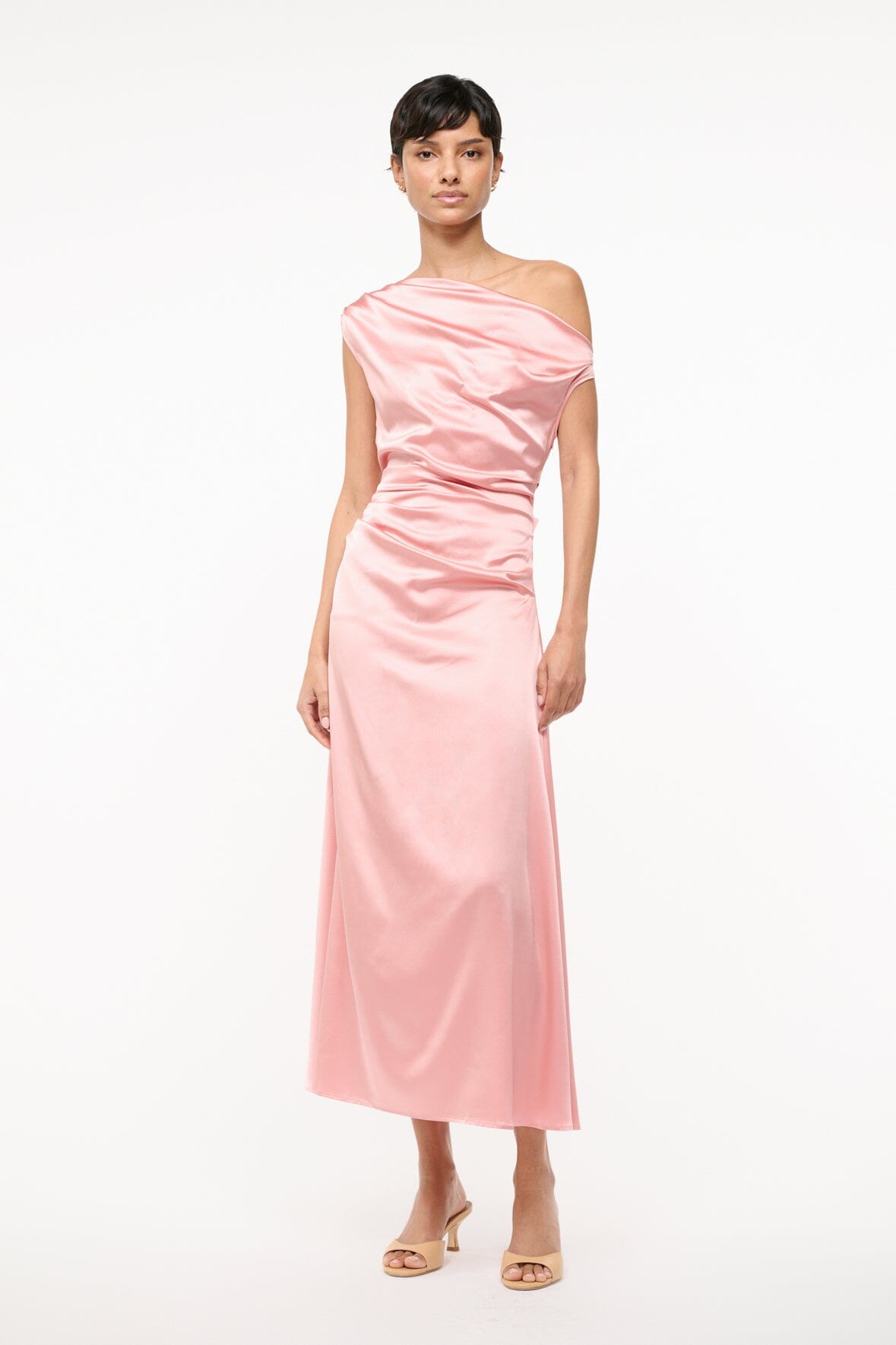 STAUD | Phare Silk Dress Rose