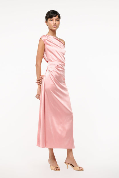 STAUD | Phare Silk Dress Rose