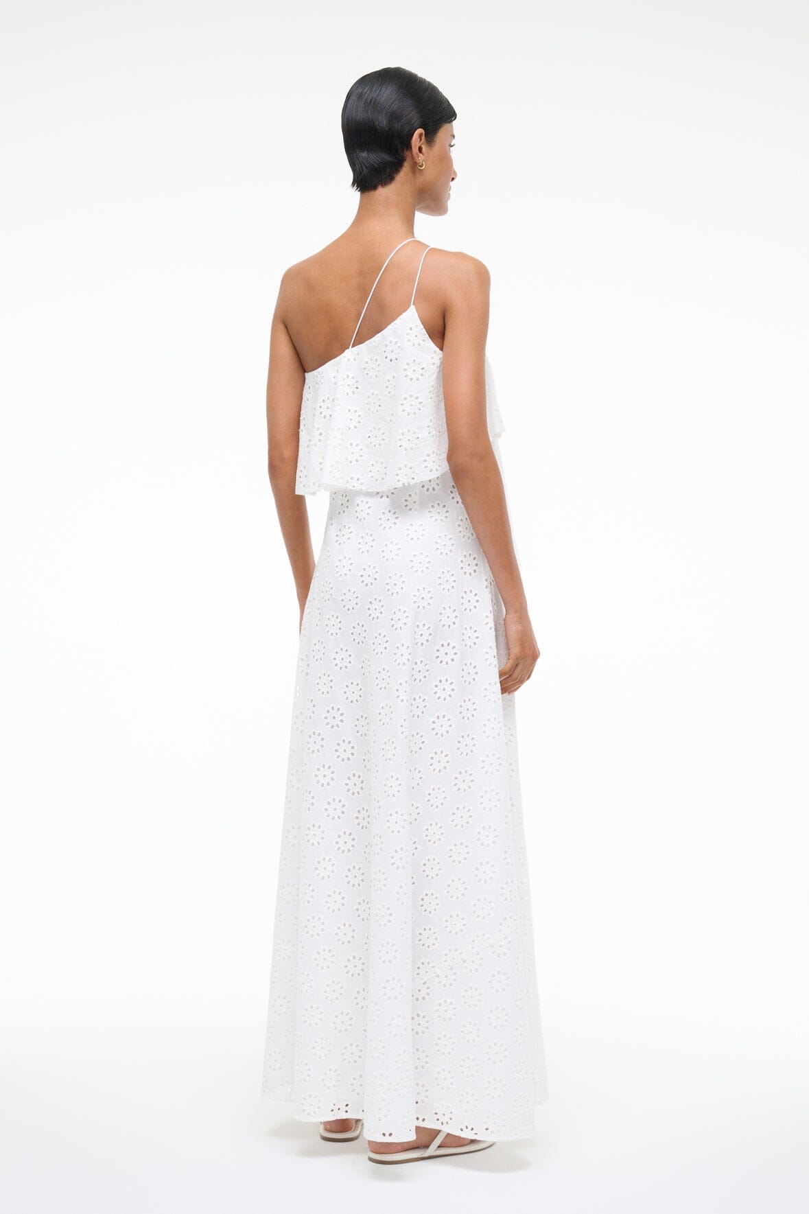 STAUD | Isa Dress White Eyelet