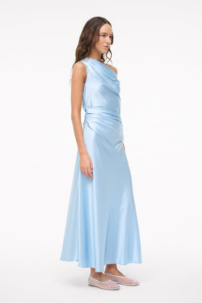 STAUD | Phare Silk Dress Cloud