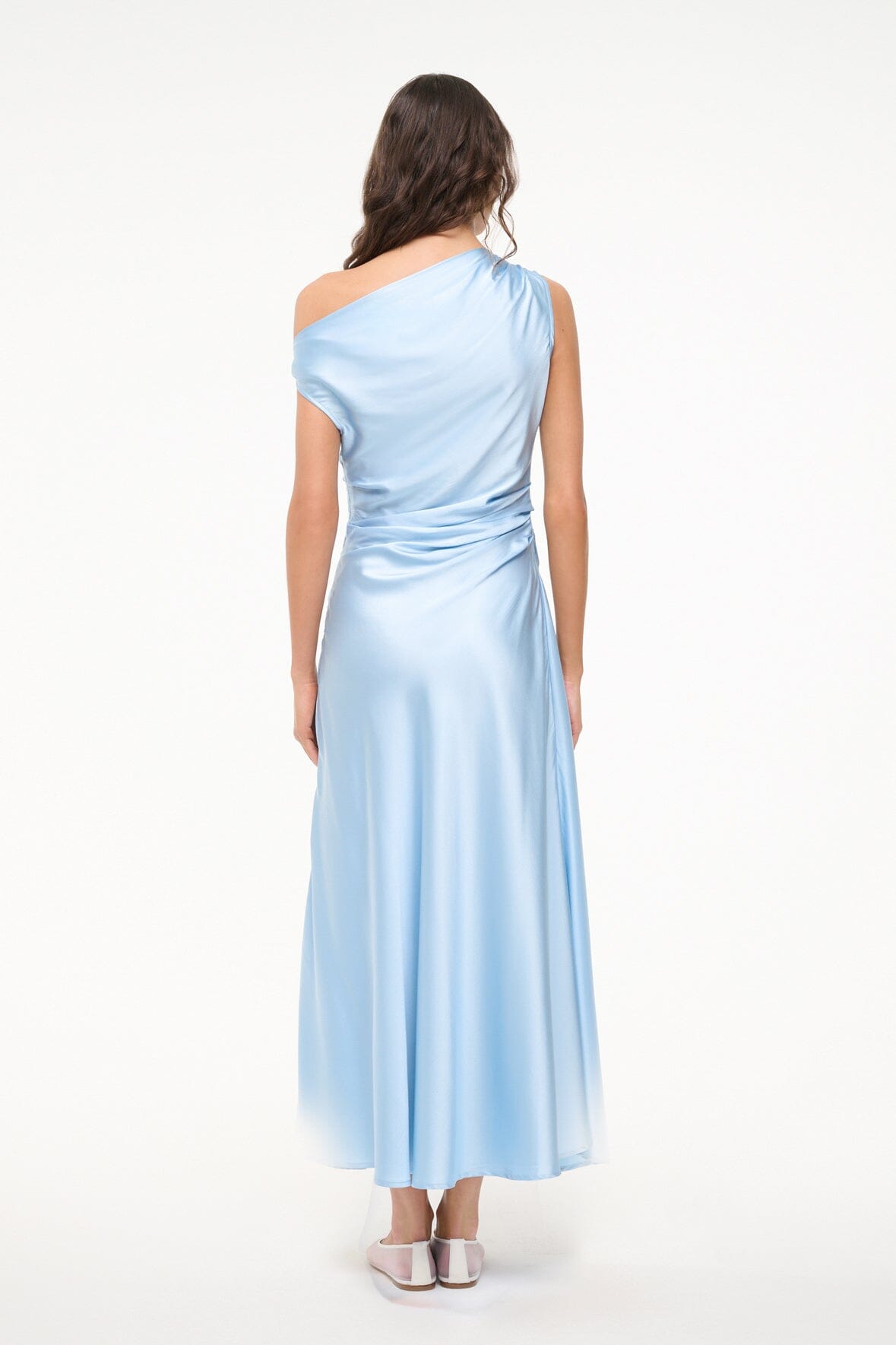 STAUD | Phare Silk Dress Cloud