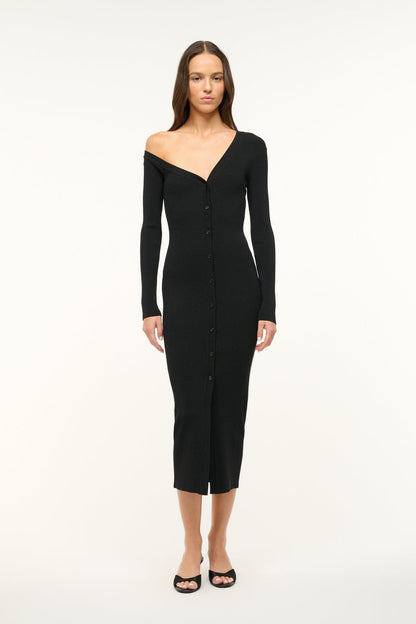 STAUD | Craftsman Sweater Dress Black