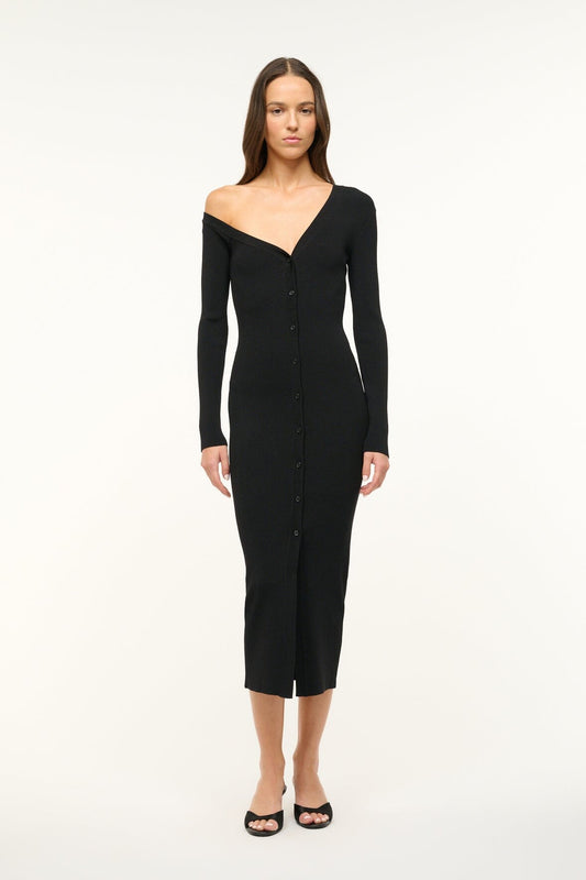 STAUD | Craftsman Sweater Dress Black