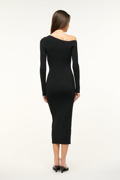 STAUD | Craftsman Sweater Dress Black