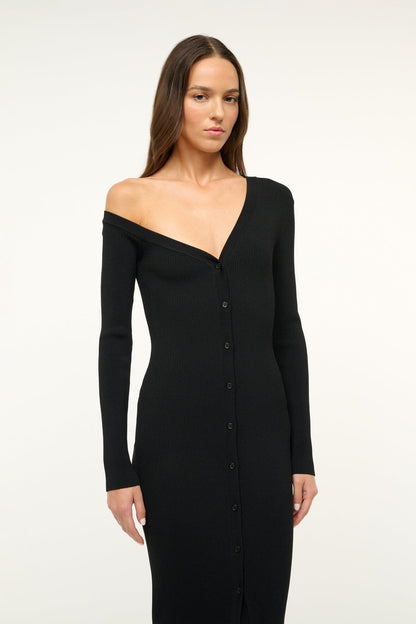 STAUD | Craftsman Sweater Dress Black