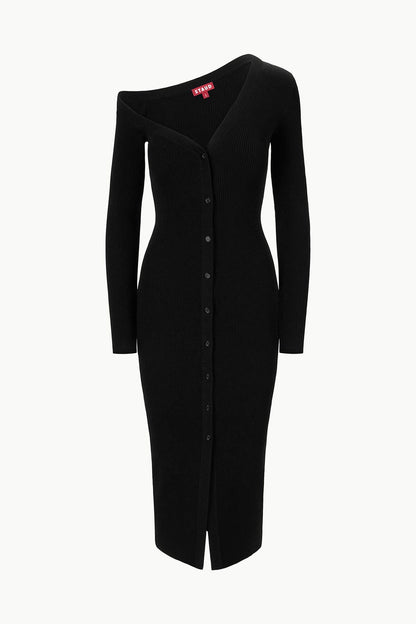 STAUD | Craftsman Sweater Dress Black