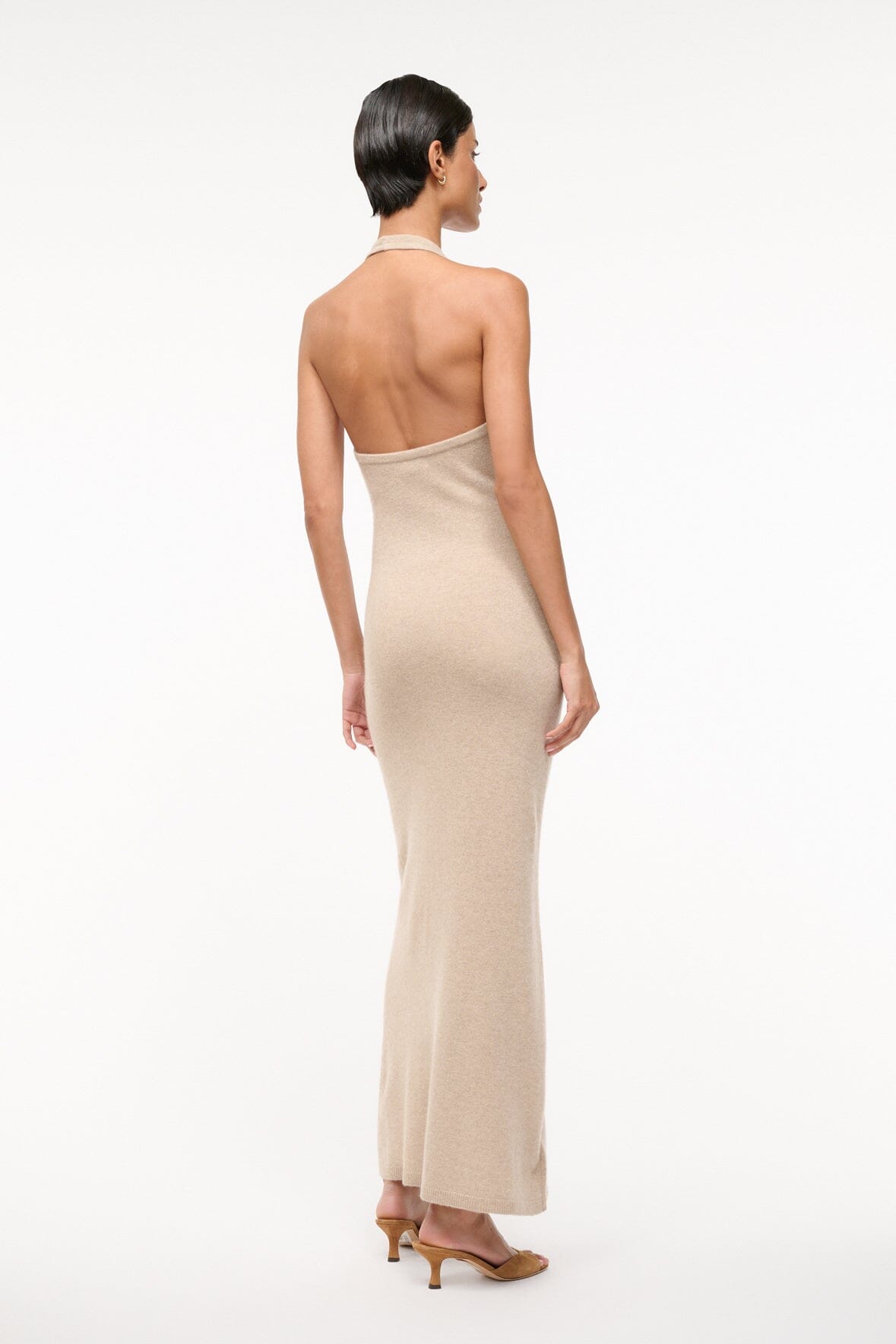 STAUD | Canela Cashmere Dress Stone