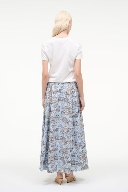 STAUD | Axel Skirt Sky Toile