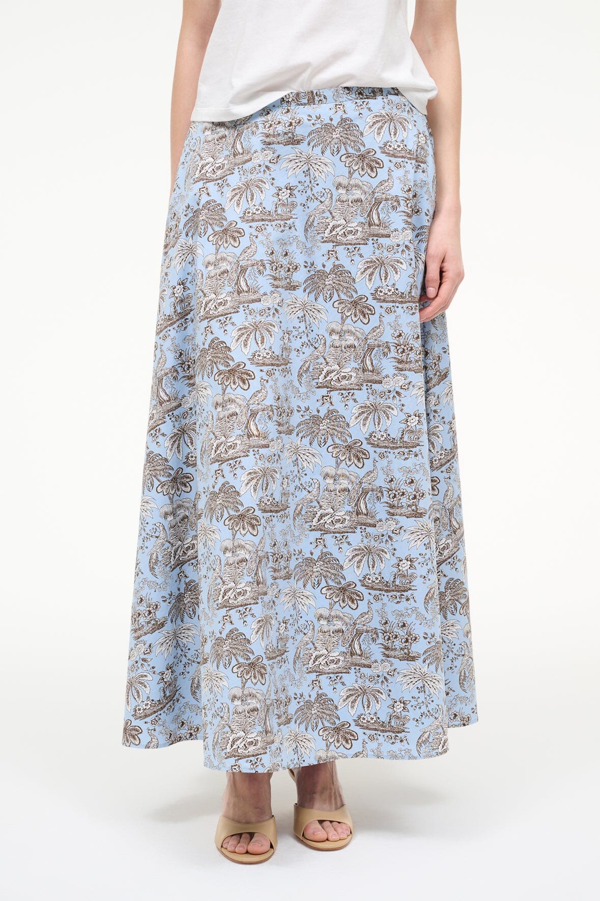 STAUD | Axel Skirt Sky Toile