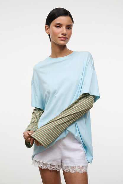 STAUD | William Tee Clarity Porto Stripe