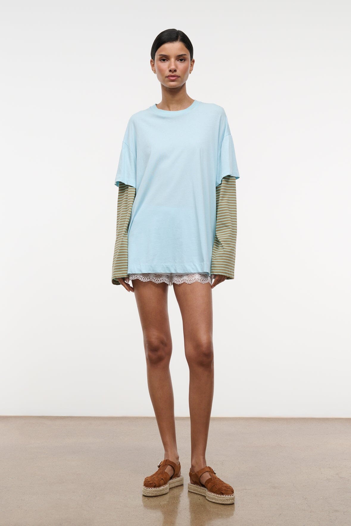 STAUD | William Tee Clarity Porto Stripe