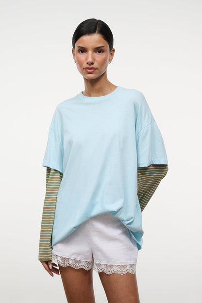 STAUD | William Tee Clarity Porto Stripe