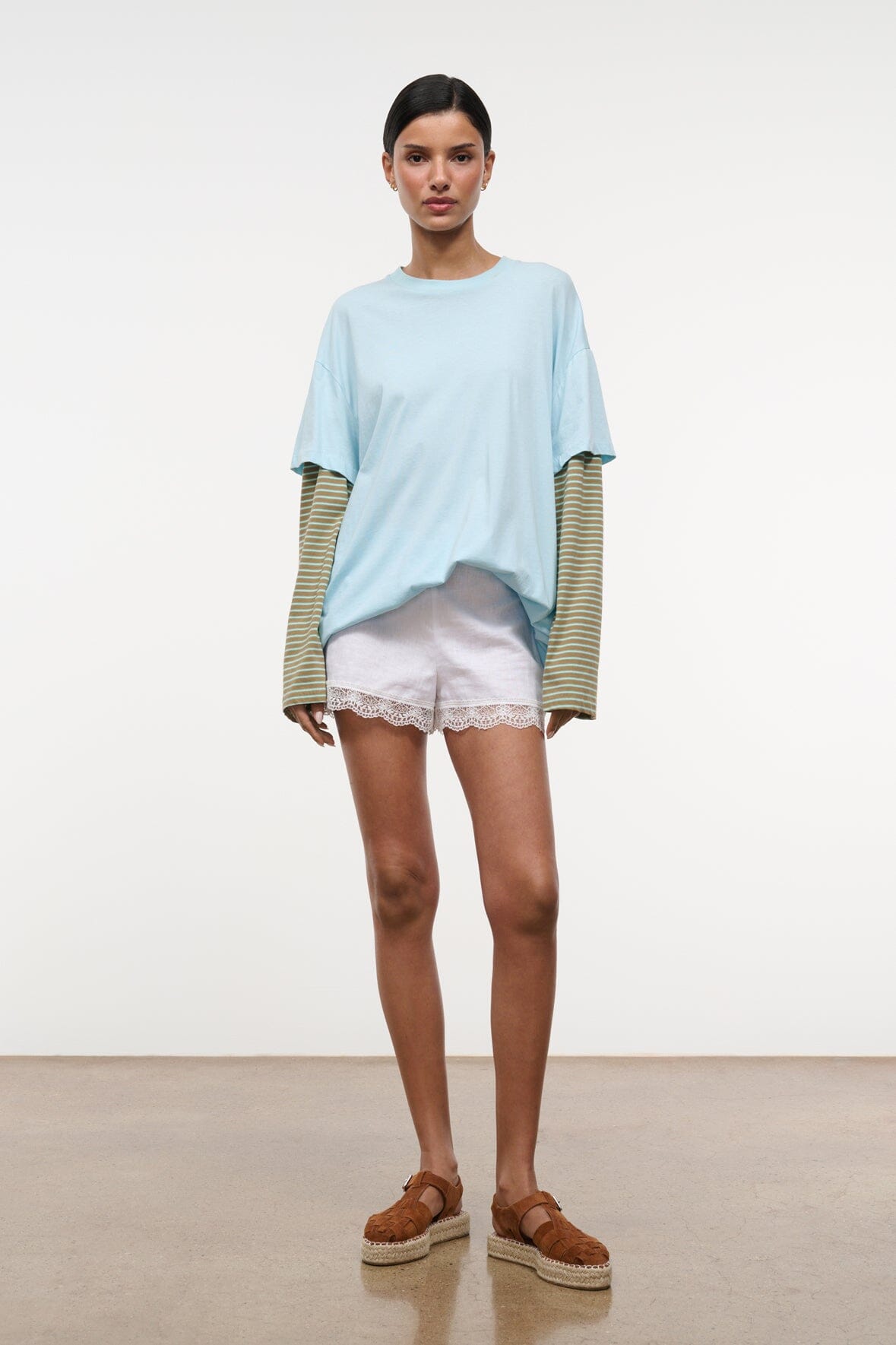 STAUD | William Tee Clarity Porto Stripe
