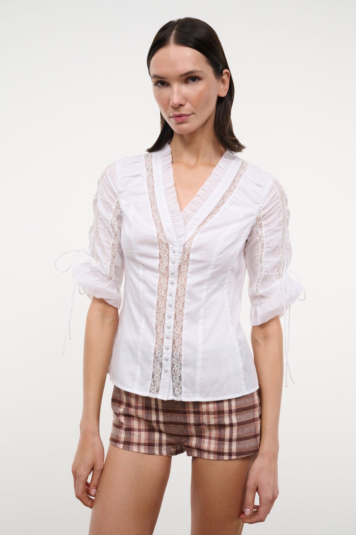 STAUD | Paolina Top Ivory