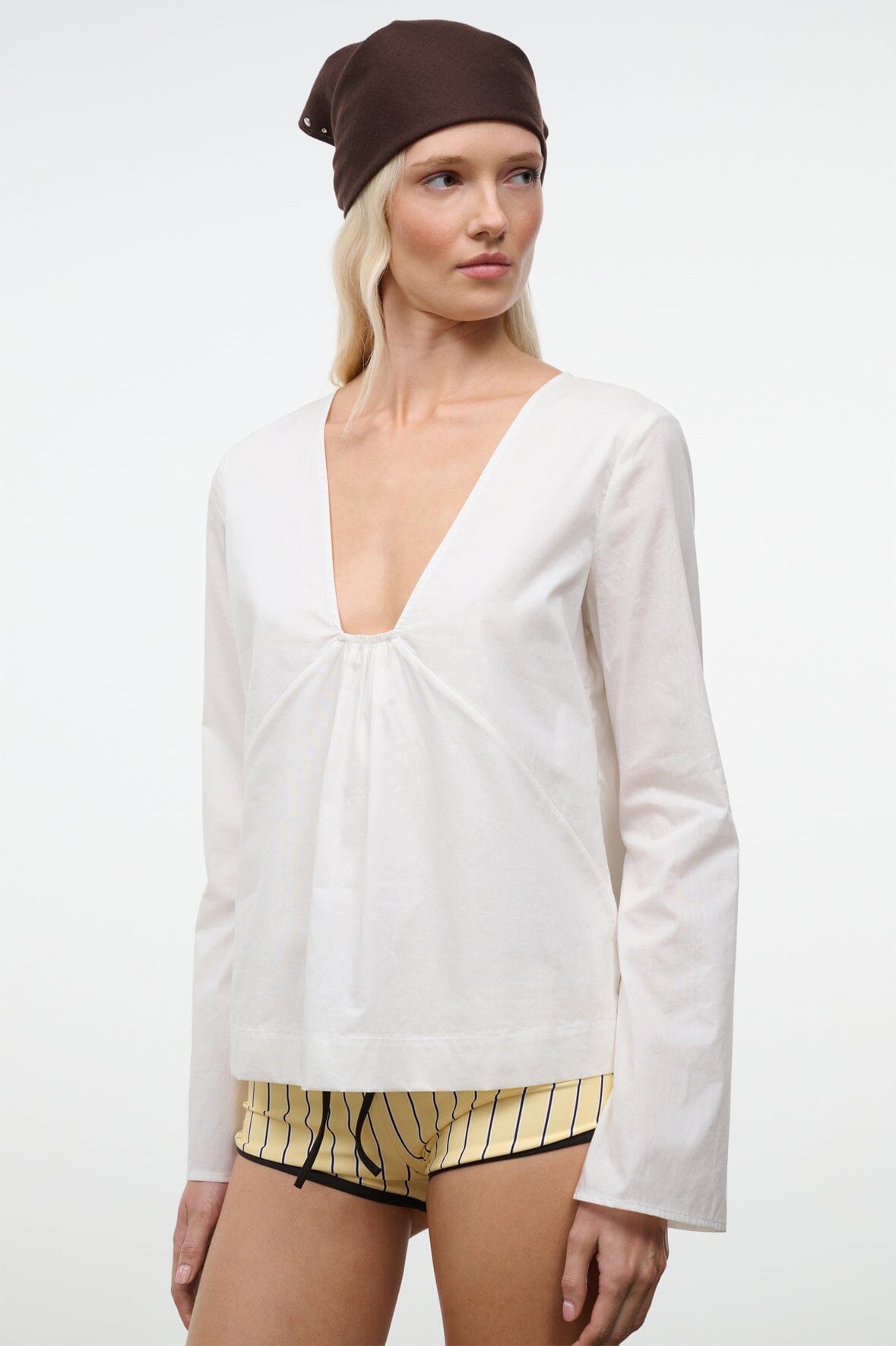 STAUD | Vivi Top Ivory
