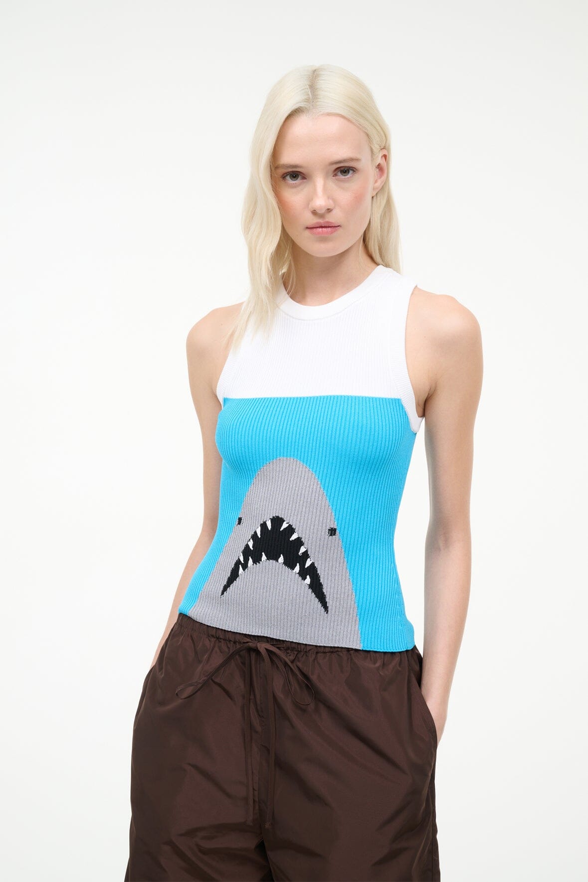 STAUD | Malia Tank Great White