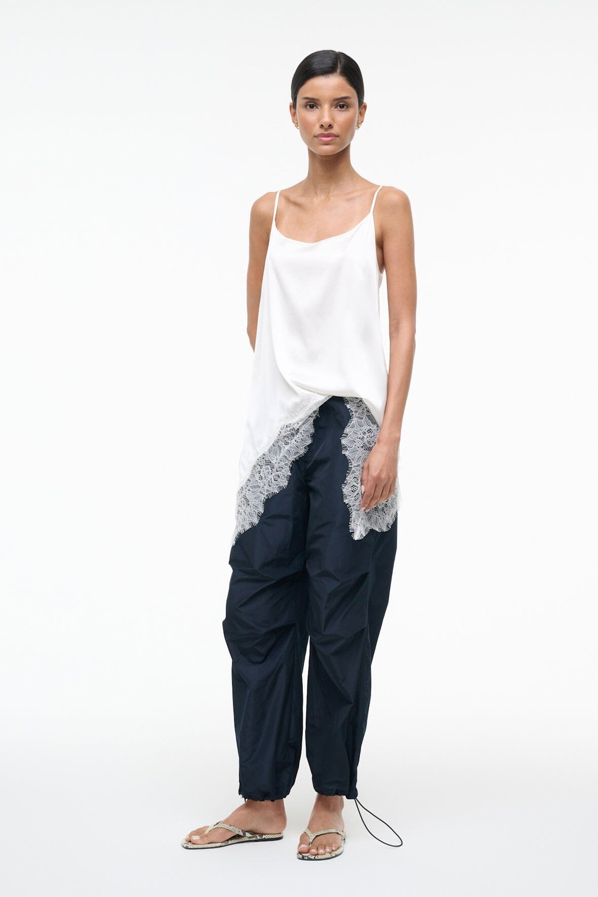 STAUD | Chloe Silk Cami Ivory