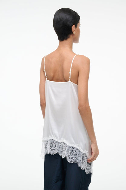 STAUD | Chloe Silk Cami Ivory
