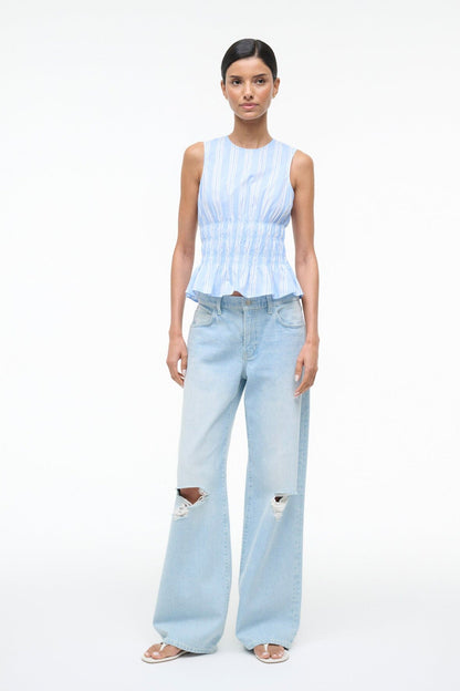 STAUD | Culver Top Ventura Stripe